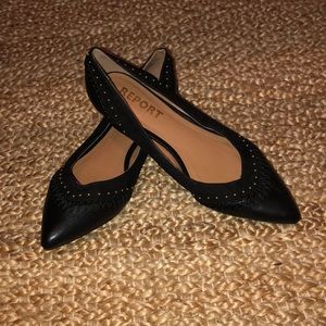 ❣️ADORABLE BLACK REPORT FLATS❣️
